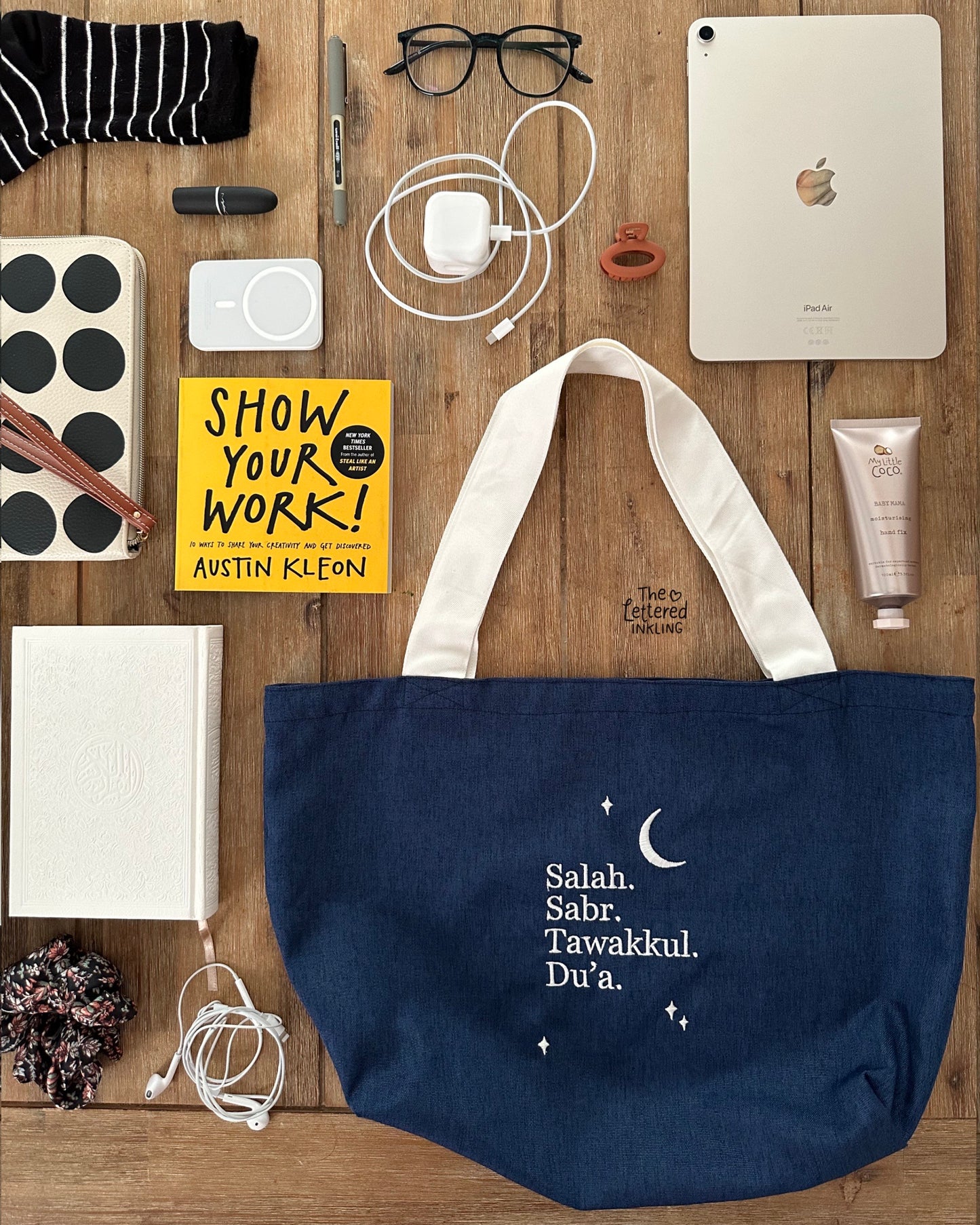 Hand Embroidered Tote Bags by The Lettered Inkling