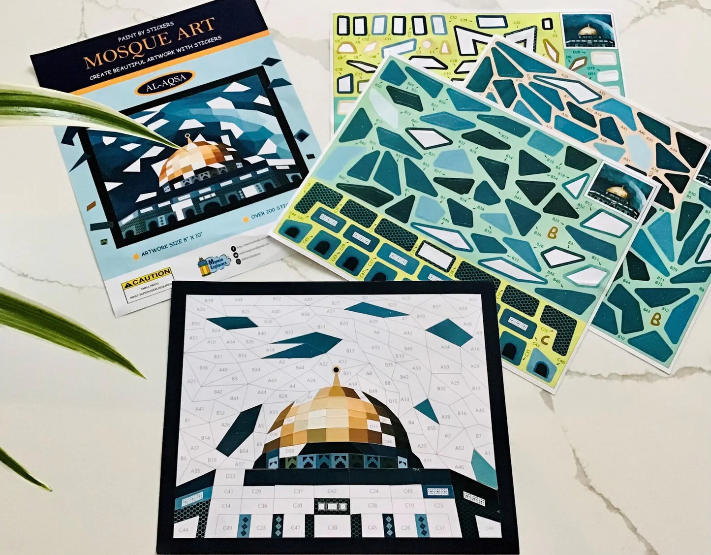 Al Aqsa Paint by Stickers | Momin Explorers