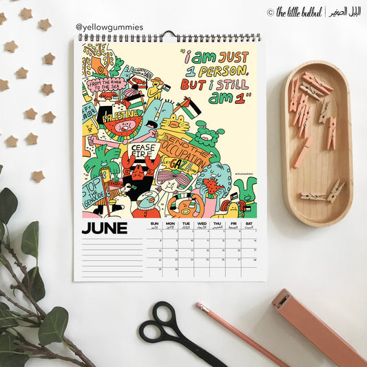 A year of Palestine Calendar 2025 | The Little Bulbul