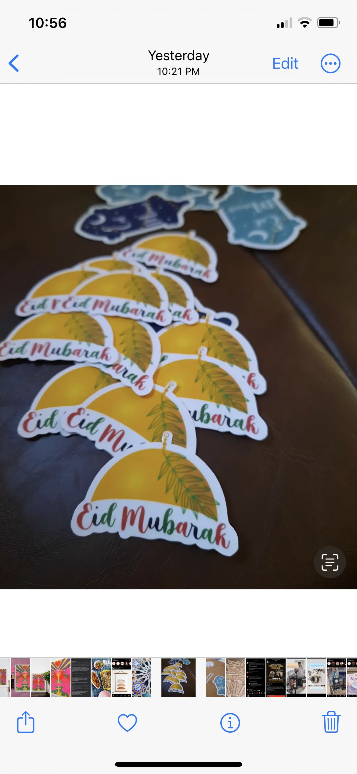 Golden Domes 'Eid Mubarak' Stickers | Amina Creates