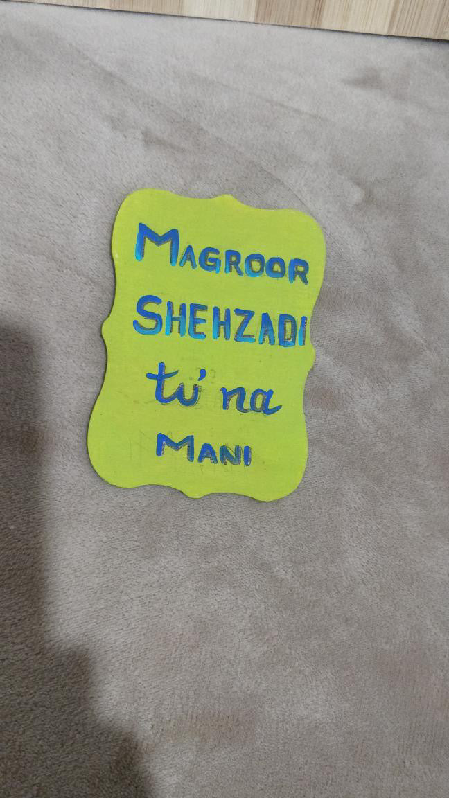 Magroor Shehzadi, Tu Na Mani Keychain | Truck Art | Keychain