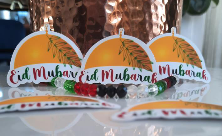 Golden Domes 'Eid Mubarak' Stickers | Amina Creates
