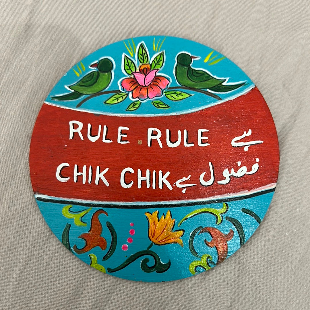 Rule Rule hai, chik chik fazool hai Magnet | Truck Art | Samara's Art of Craft