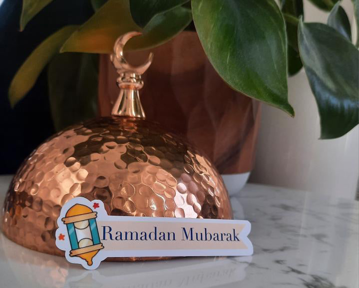 Ramadan Mubarak Long Lantern Sticker | Amina Creates